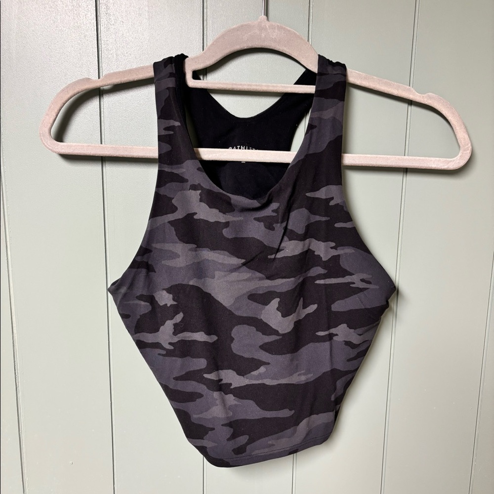 Athleta Cropped Racer Back Tank Top